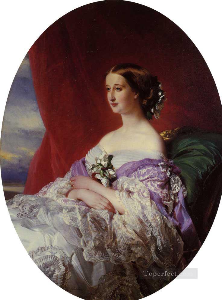 ウジェニー皇后の王室肖像画フランツ・クサーヴァー・ウィンターハルター油絵